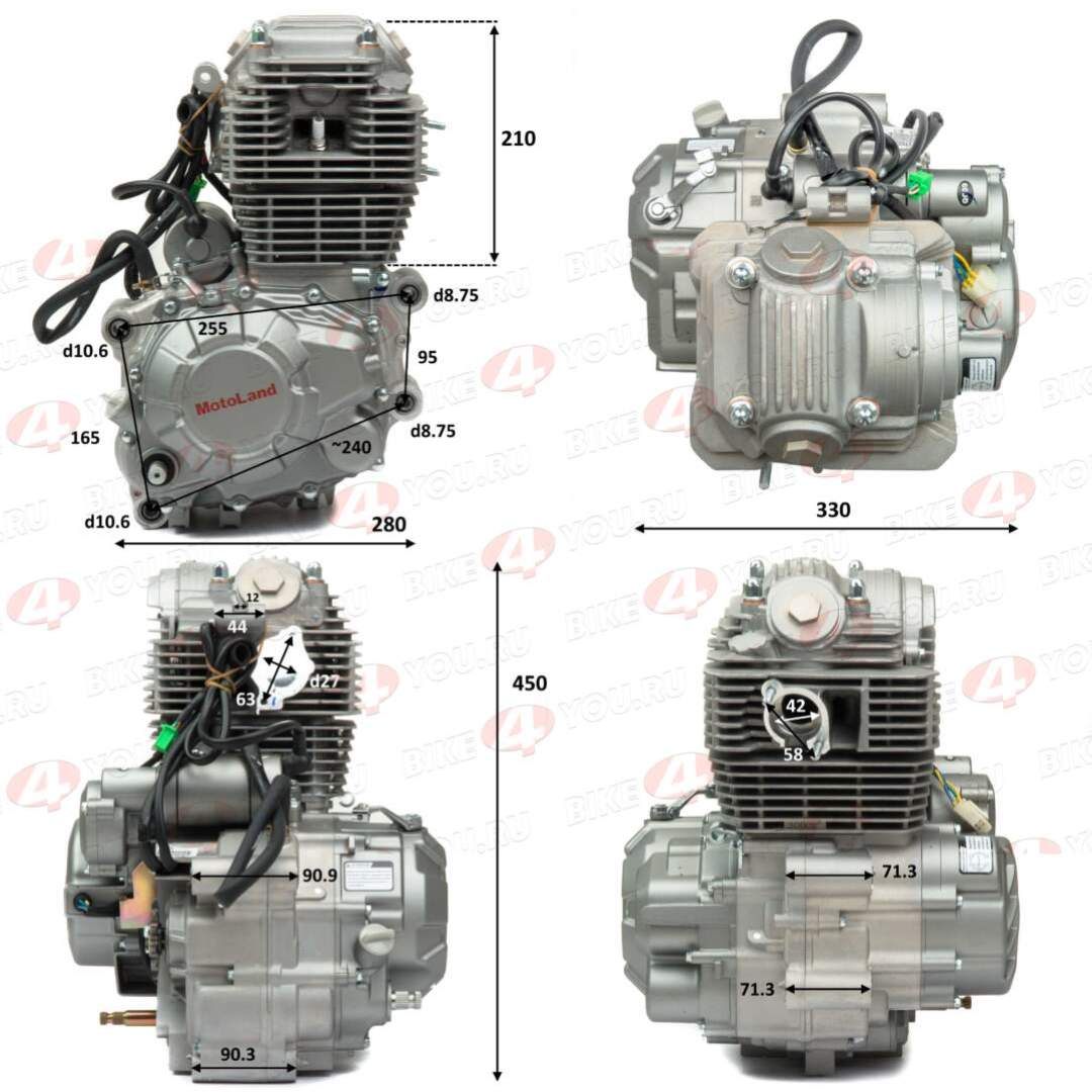 Двигатель 300см3 175FMM-3A (CB300-F D-75мм) ZS грм цепь,5ск (полный комплект) Двигатель 300см3 175FMM-3A (CB300-F D-75мм) ZS грм цепь,5ск (полный комплект)