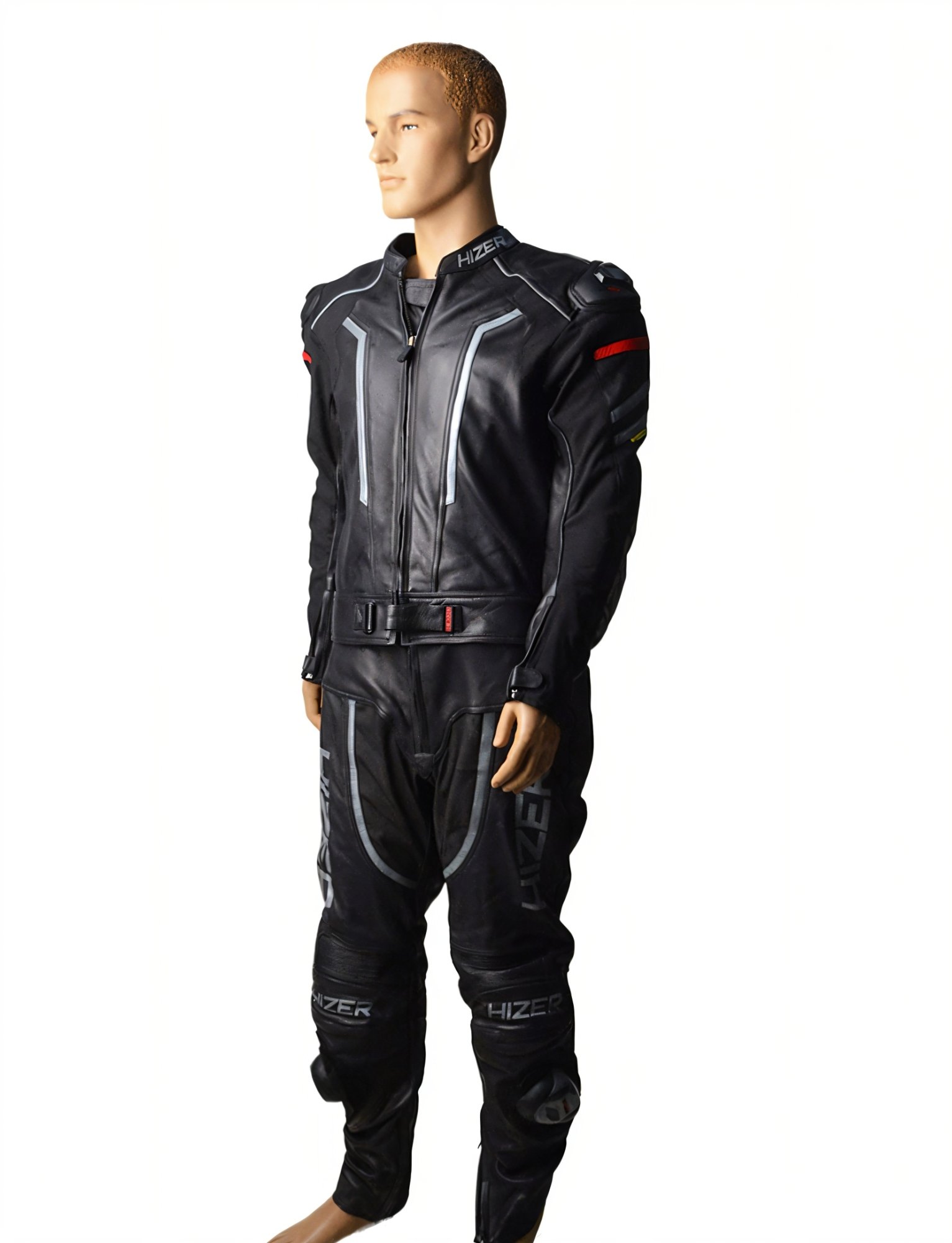 Комбинезон мотоциклетный (кожа) HIZER CE-1070 Gray (XL)